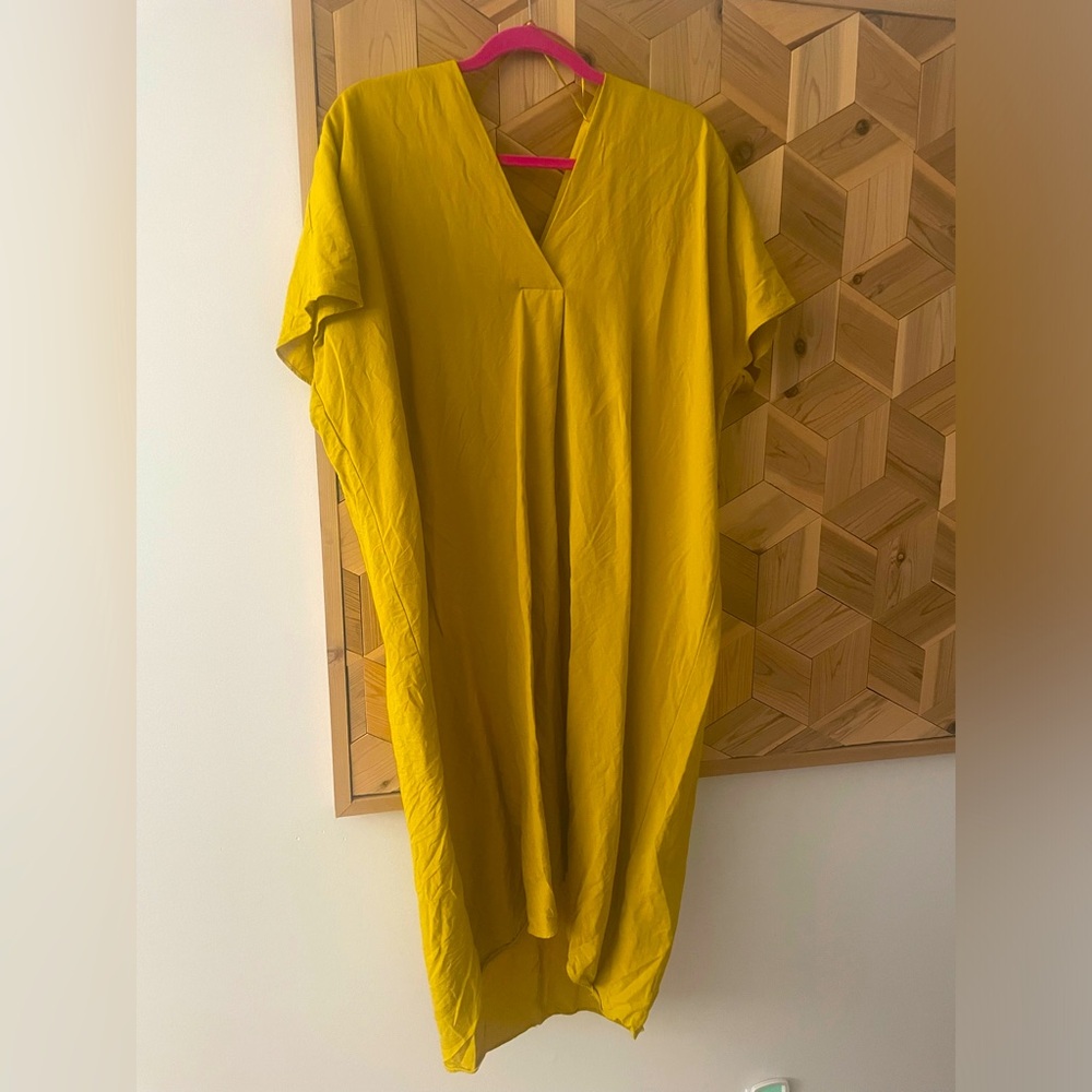 Zara Yellow Midi Dress